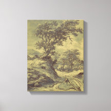 Tree Drawing Vintage Art - Altered Digital Print