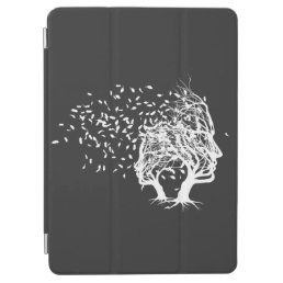 Tree Faces With Leaves Blowing Cool Novelty Design iPad Air Cover