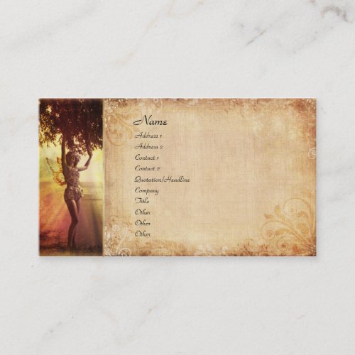 Tree Fairy Business Card Templates