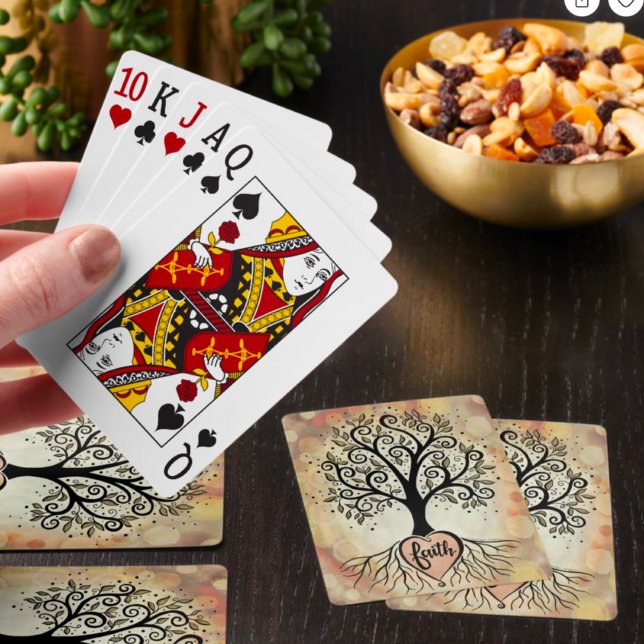 Tree Faith Pretty Inspirational Religious Poker Cards (Creator Uploaded)