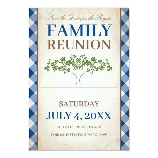 Tree Family Reunion Save The Date Invitation