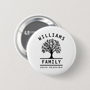 Tree Family Reunion Summer Vacation Road Trip Button