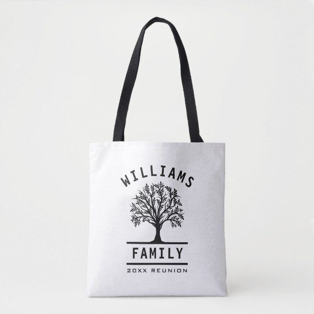 Tree Family Reunion Summer Vacation Road Trip Tote Bag (Front)
