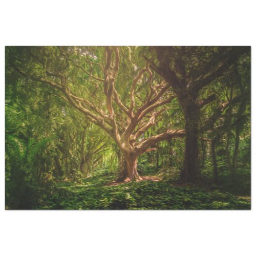 Tree Fantasy Forest Gothic 20x30 Decoupage  Tissue Paper