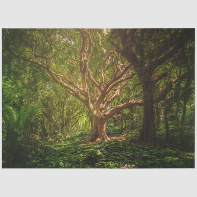 Tree Fantasy Forest Gothic 20x30 Decoupage  Tissue Paper (Front)