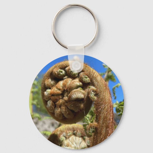 Tree Fern Frond  Keychain (Front)