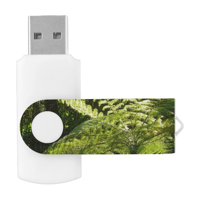 Tree Fern in the Rainforest Flash Drive (Opened)