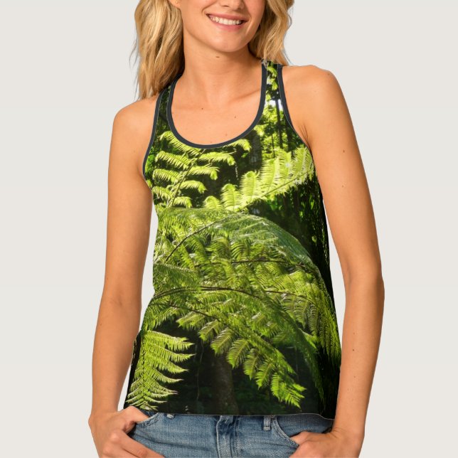 Tree Fern in the Rainforest Tank Top (Front)