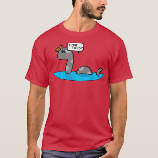 Tree Fiddy Funny Loch Ness Monster T-Shirt