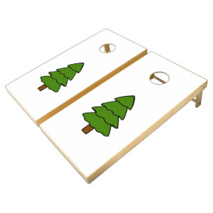 Tree Fir Pine Cornhole Set