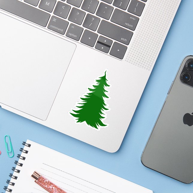 Tree for Christmas Sticker (Laptop w/ iPhone)