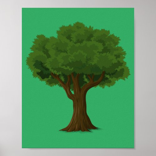tree forest trunk nature leaves poster