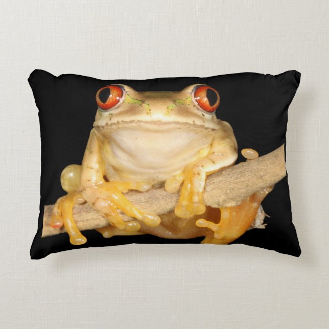 Tree Frog Accent Pillow (Front)