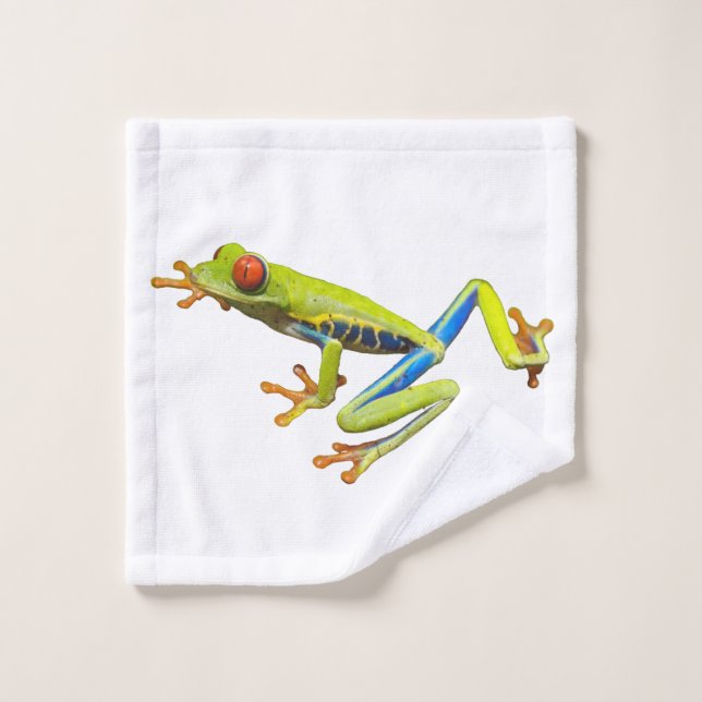 Tree Frog Bath Towel Set (Wash Cloth)
