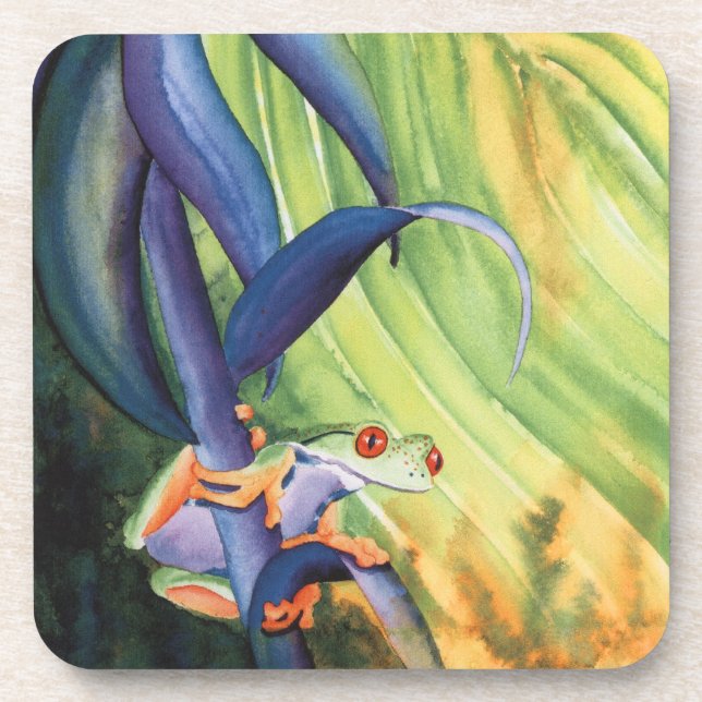 Tree Frog Beverage Coaster (Front)