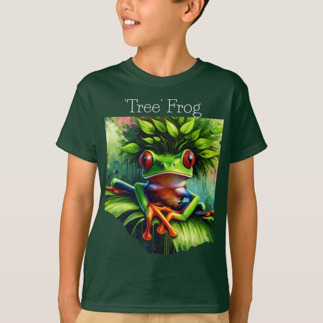 'Tree' Frog Boy's  T-Shirt (Front)