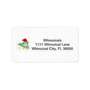 Tree Frog Christmas Gifts Label