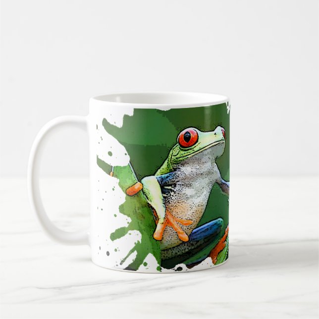 tree frog coffee mug (Left)