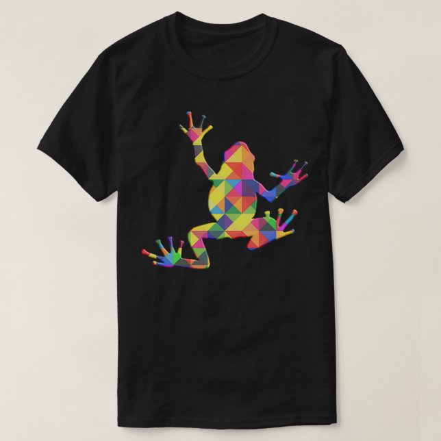 Tree Frog Colorful T-Shirt (Design Front)