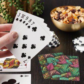 Tree Frog Dreams Seamless Surface Pattern Poker Cards