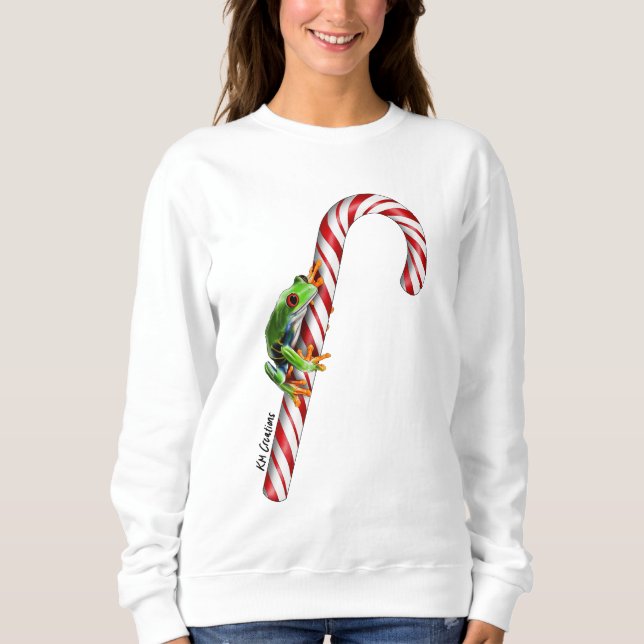 Tree frog holiday sweatshirt (Front)