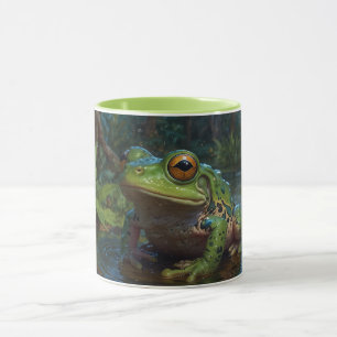 Tree Frog in a Pond Wildlife Scene Mug