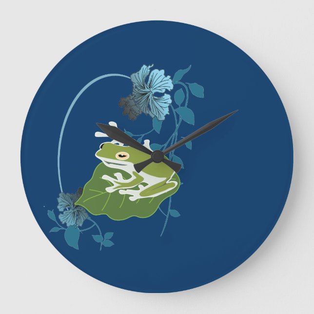 tree frog large clock (Front)