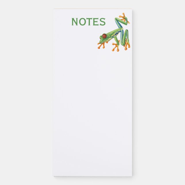 Tree frog magnetic notepad (Front)