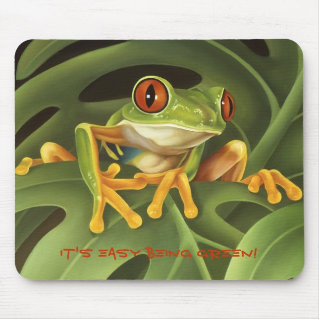 Tree Frog Mouse Pad (Front)