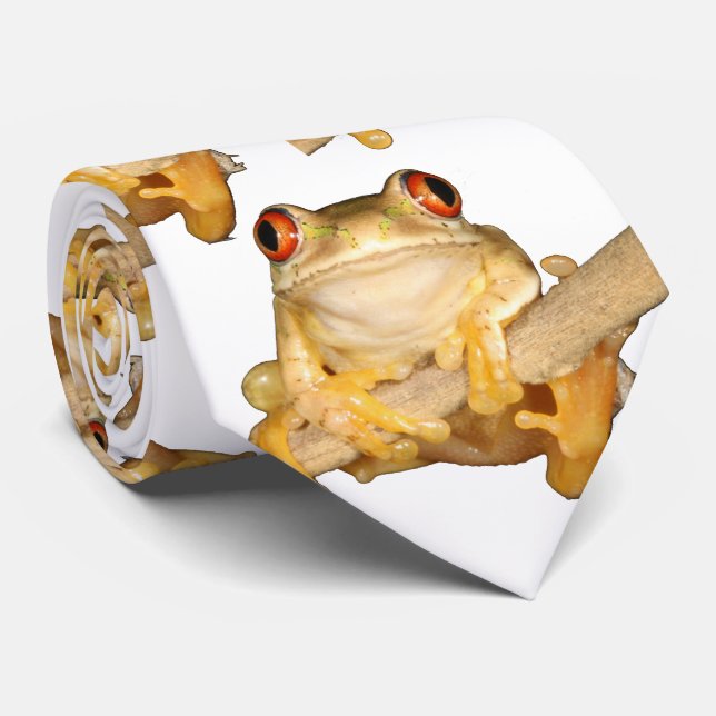 Tree Frog Neck Tie (Rolled)