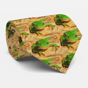 Tree frog neck tie