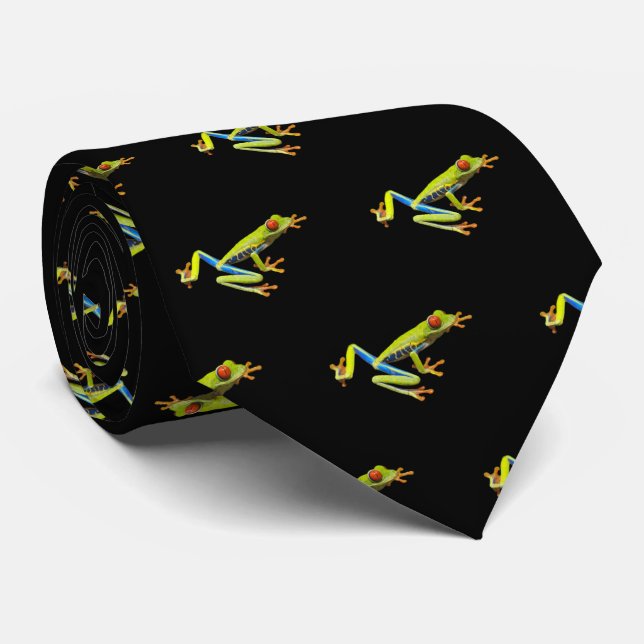 Tree Frog Neck Tie (Rolled)