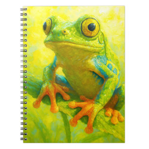Tree Frog Notebook Colorful Frog Art Journal