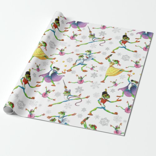 Tree Frog Nutcracker Ballet Wrapping Paper