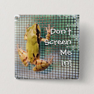Tree Frog On Screen Photograph Custom Button