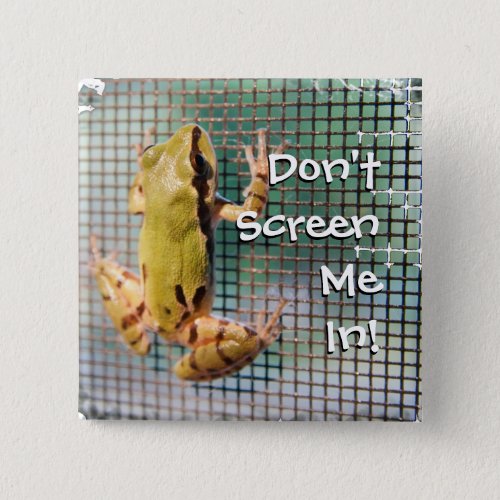 Tree Frog On Screen Photograph Custom Button