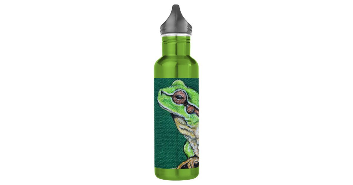 Tree Frog Painting Stainless Steel Water Bottle Zazzle Com