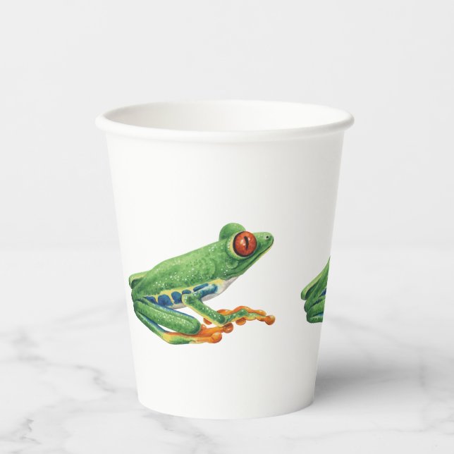 Tree frog paper cups (Front)
