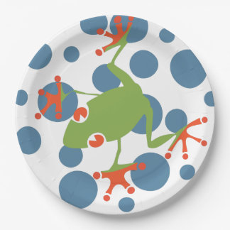 Tree Frog Paper Plates