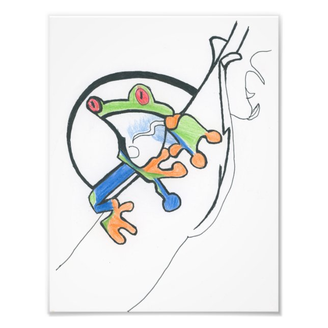 Tree Frog Photo Print (Front)