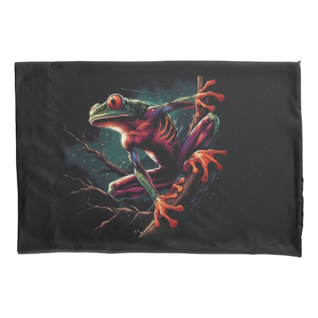 Tree frog pillow case (Front)