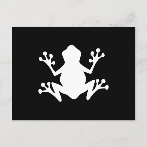 Tree Frog Silhouette Postcard