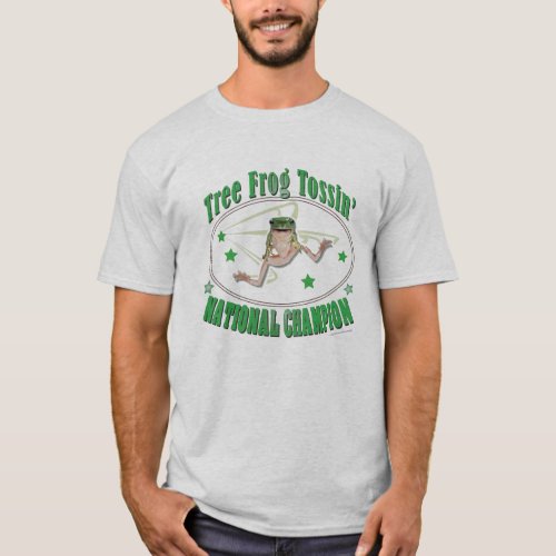 Tree Frog Tossin National Champion T_Shirt