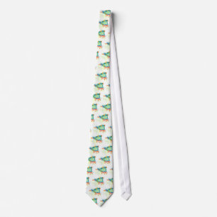 Tree Frog Whimsical Green Neck Tie