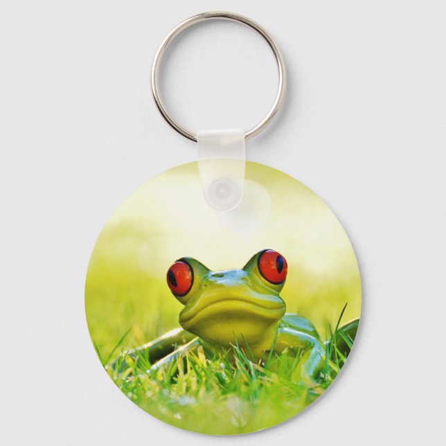 Tree Frog With Red Eyes Keychain (Front)