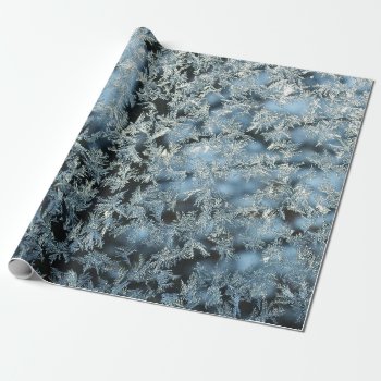 Tree Frost Nature Abstract Photographic Art Wrapping Paper by WackemArt at Zazzle