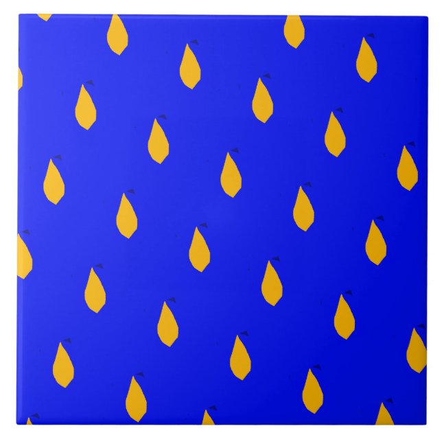 Tree fruits Ceramic Tile (Front)
