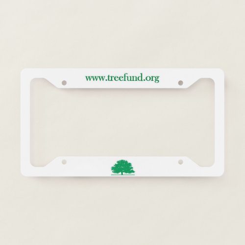 TREE Fund license holder tree bottom License Plate Frame