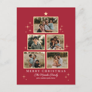 Tree Gallery Editable Color Holiday Card Postcard