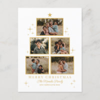 Tree Gallery Editable Color Holiday Card Postcard